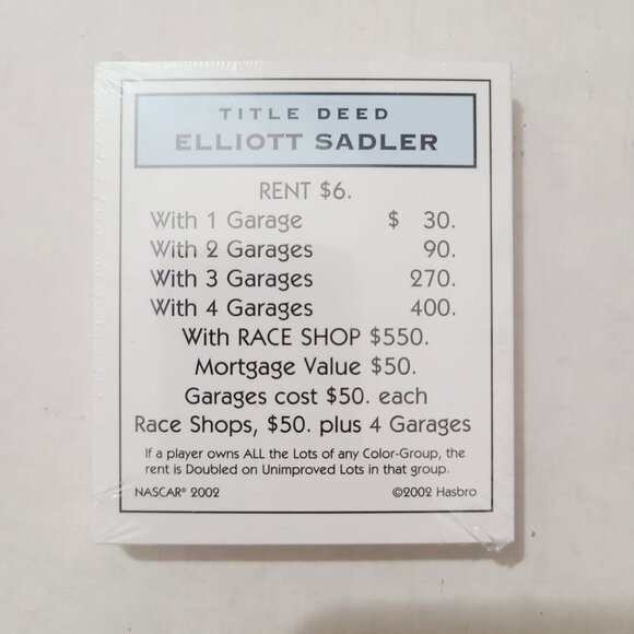 Monopoly Game Board NASCAR Collector's Edition - Picture 7 of 9